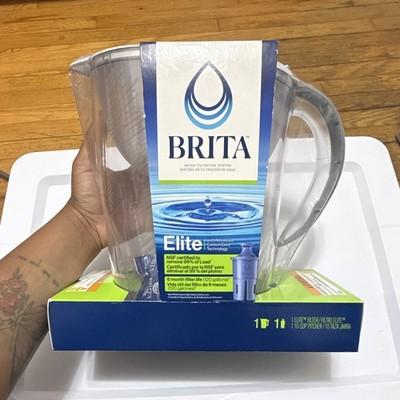 Brita Elite 10 Cup Water Filter Pitcher Gray w/ Elite Filter New Sealed