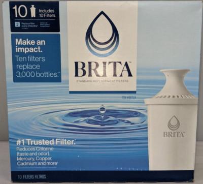 Brita - Standard Replacement Water Filter - 987554 - 10 Pack - New Open Box