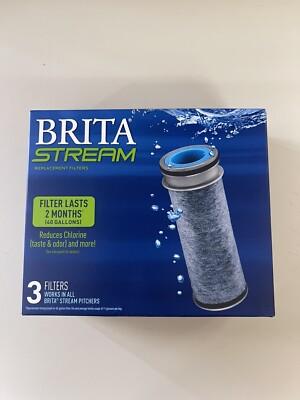 Brita Stream Pitcher Replacment Water Filter 3-PACK