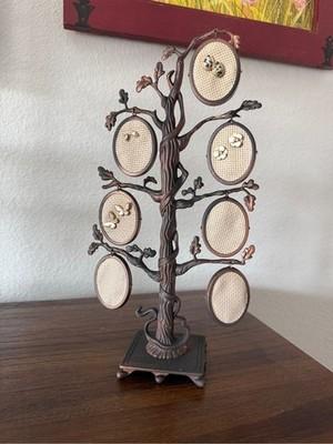 Bronze Tree Jewelry Earring Display Stand