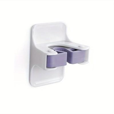 Broom Mop Holder Wall Mount Self Adhesive Gripper Rack for Home Garage