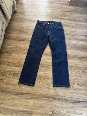 Buck Mason Jeans Men's 29x34 Button Fly Ford Standard Blue Jeans