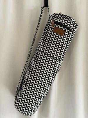 Canvas Yoga Mat Bag W/Adjustable Strap & Pockets Full Zip Travel Gym Tote EUC