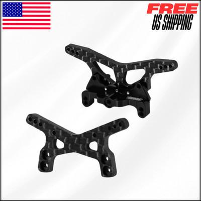Carbon Fiber Shock Towers with Shock Mount Spacer for Losi Micro B Micro T