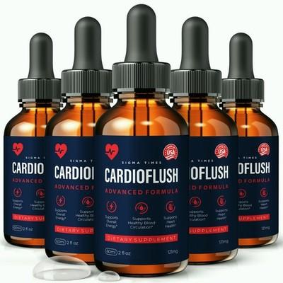 CardioFlush Drops, Cardio Flush Supplement for Heart Health Support - 5 Pack