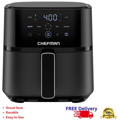 Chefman 4-Quart TurboFry Digital Air Fryer 4-In-1 Basket Cooker New Touch Screen