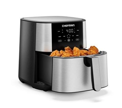 Chefman Air Fryer 8 Qt TurboFry 4-in-1 w/ 450°F Hi-Fry Option XL Nonstick
