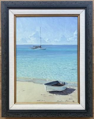 CHRISTOPHER BLOSSOM Original Signed Numbered Print Ashore at Soldier's Cay
