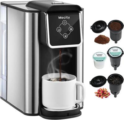 Coffee Maker 3 in 1 Single Serve Coffee Machine, Compatible with K Cup Capsules,