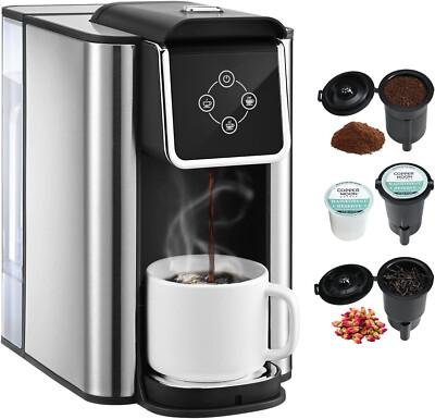 Coffee Maker 3 in 1 Single Serve Coffee Machine, Compatible with K cup Capsules