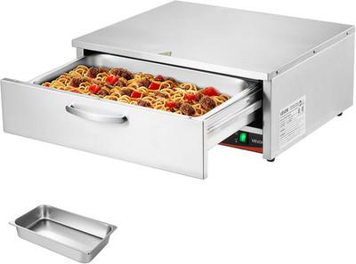 Commercial Electric Drawer Warmer, Single-Drawer Stainless Steel Food Warmer, Fr
