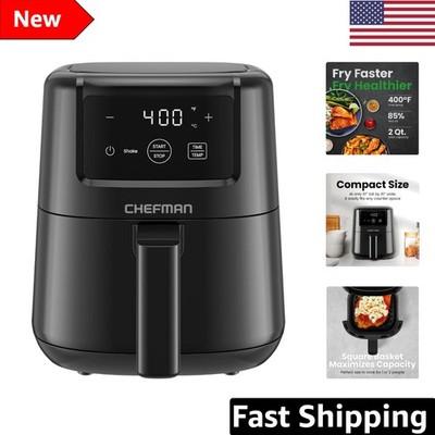Compact 2 Qt Mini Air Fryer - Digital Touch Control, Nonstick & Dishwasher Safe