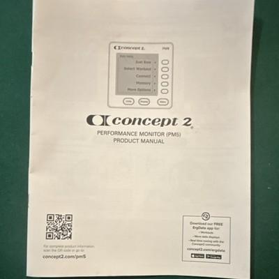 Concept 2 PM3 Performance Monitor with Rechargeable Battery Pack Rowing