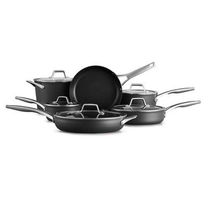 Cookware Set 11 Piece Hard Anodized Nonstick Pots Pans Calphalon Premier Oven