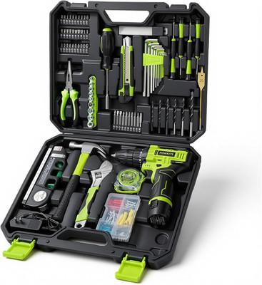 Cordless Drill Tool Set: 12V Power Drill Tool Kit with Battery & Charger, 25+1 T