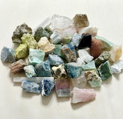 Crafters 10LB Lot Of Premium Gemstone Mix Bulk Rough Stones