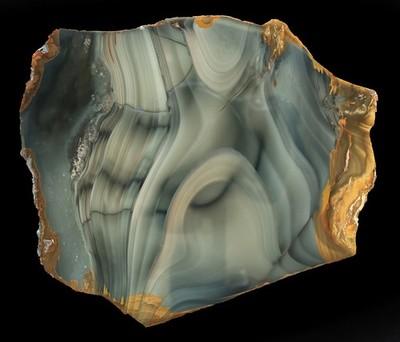 Crazy Unique Grade AAA Blue Mountain Picture Jasper Specimen Polished