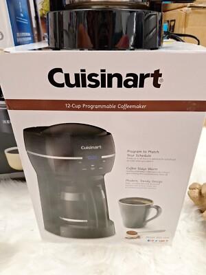 Cuisinart 12-Cup Programmable Coffee Maker with Glass Carafe Black DCC-1500 -New
