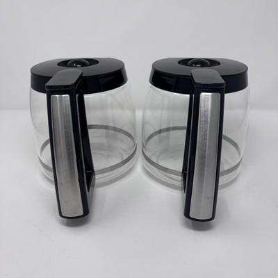 Cuisinart 14 Cup Replacement Carafe Coffee Pot Black set of 2