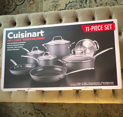 Cuisinart Chef's Classic 11-Pc Hard Anodized Nonstick Set, Model 66-11 BRAND NEW