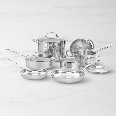 Cuisinart Chef's Classic Stainless Cookware 11 Piece Set, 77-11G