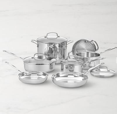 Cuisinart Chef's Classic Stainless Steel 11-Piece Cookware Set
