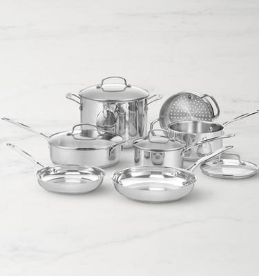 Cuisinart Chef's Classic Stainless Steel 11-Piece Cookware Set