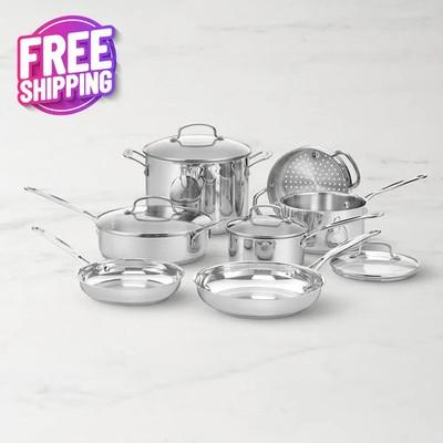 Cuisinart Chef's Classic Stainless Steel 11-Piece Cookware Set