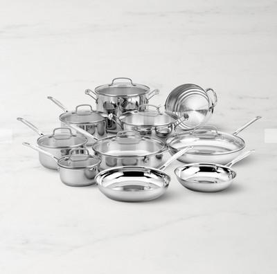 Cuisinart Chef's Classic Stainless-Steel 17-Piece Cookware Set - Brand New SALE