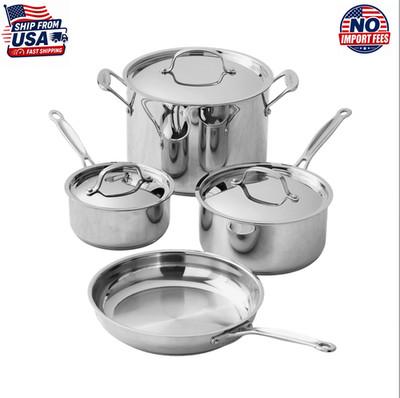 Cuisinart Chef's Classic Stainless-Steel 7-Piece Cookware Set