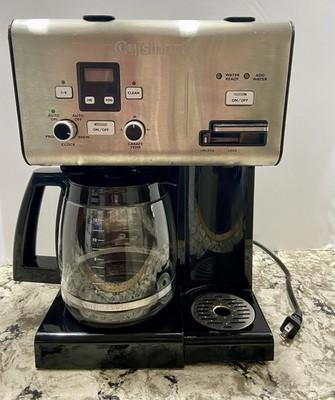 Cuisinart CHW-12 Programmable Coffee Maker & Hot Water Black Stainless 12 Cup