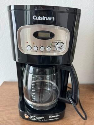 Cuisinart DCC-1100 12-Cup Programmable Coffeemaker Black/Silver w/ Glass Carafe