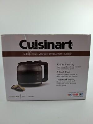 Cuisinart DCC-1220BKSRC 12-Cup Black Stainless Replacement Carafe