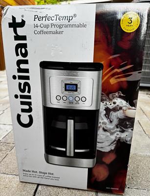 Cuisinart PerfecTemp DCC-3200WM 14-Cup Programmable Coffee Maker, Silver/Black
