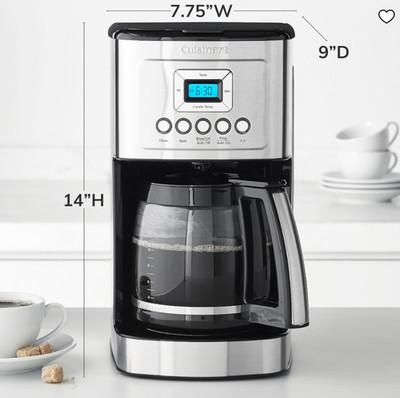 Cuisinart PerfecTemp Programmable Coffee Maker with Glass Carafe, 14-cup