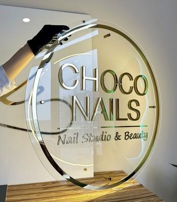 Custom Acrylic LED Halo Wall Sign| Backlit Business Wall Decor| Office & Salon