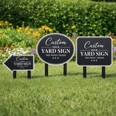 Custom Metal Sign with Proof, Personalized Outdoor Sign, Custom Logo Metal Sign