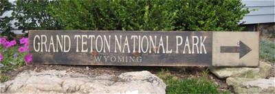 Custom National Park Directional Wood - Handmade Vintage Wooden Sign WWS000165