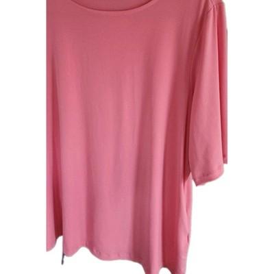 Cute And Comfy Susan Graver Essentials Top Coral 2X Stretchy