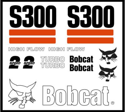 DECAL KIT for Bobcat skidsteer S300 track loader decals Stickers pre 03