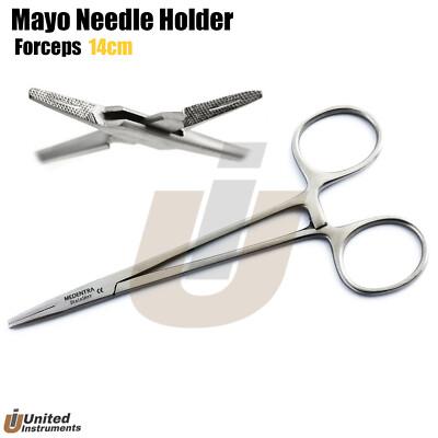 Dental Crilewood Needle Holder 6" Suturing Forceps Surgical Locking Pliers Ortho
