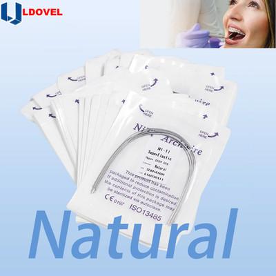 Dental Ortho Elastic Niti Arch Wire Rectangular Natural Bracket Braces 10pcs/pk