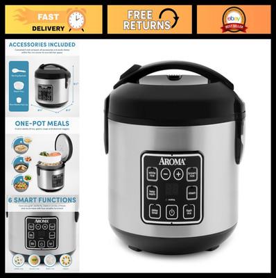Digital Rice Cooker, 4-Cup (Uncooked) / 8-Cup (Cooked), Steamer, Grain Cooker