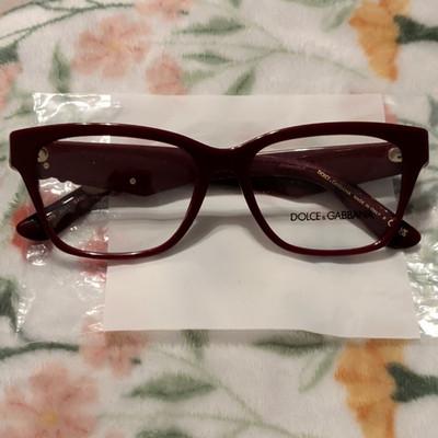 Dolce & Gabbana DG3150 3016 Burgundy Plastic Full Rim Rectangle Frames 53/18/140