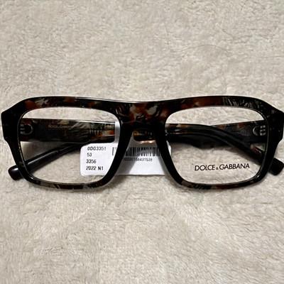 Dolce & Gabbana ODG3351 Full Rim Rectangular Eyeglasses Tortoise 53-16-145