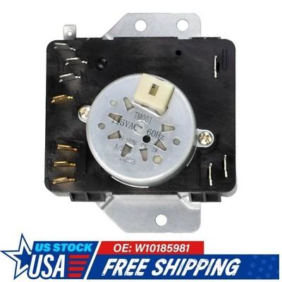 Dryer Timer Control Black for Whirlpool Kenmore Maytag Amana Models WPW10185981