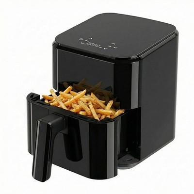 DUMOS 3 Qt Air Fryer, Compact Digital Airfryer with Auto Shut-Off, 3QT, Black