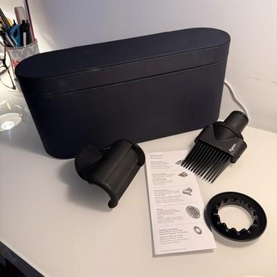 Dyson Supersonic Hair Dryer Attachments and Blue Storage Case
