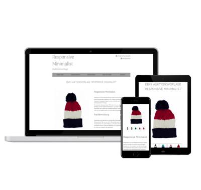 eBay Template Responsive Natural Sales Template Auction Template + Editor