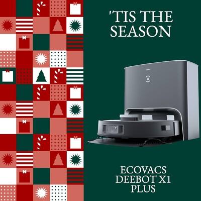 ECOVACS DEEBOT X1 Plus Robot Vacuum And mop Combo Cleaner - Scratch & Dent